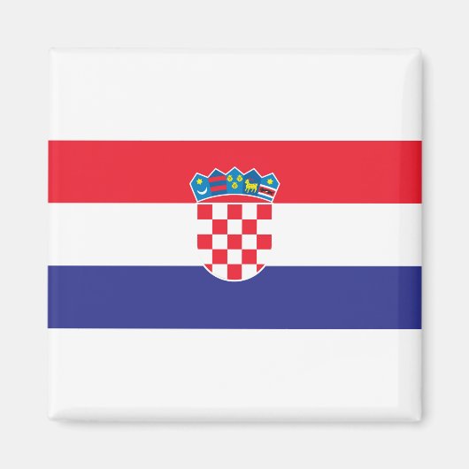 Kroatische vlag magneet (Voorkant)