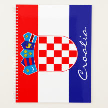 Kroatische vlag met aangepaste tekst