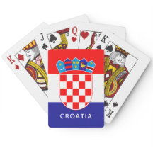 Kroatische vlag met  tekst