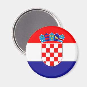 Kroatische vlag met wapen magneet