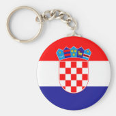 Kroatische vlag met wapenstilstand sleutelhanger (Voorkant)