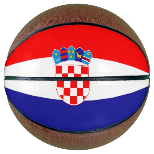 Kroatische vlag mini basketbal (Voorkant)