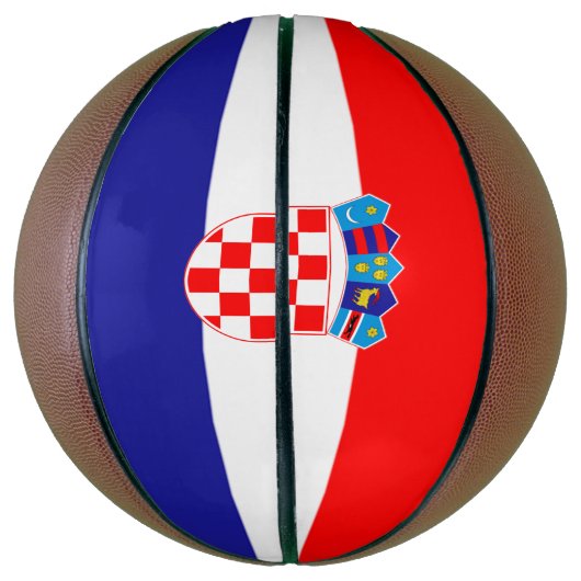 Kroatische vlag mini basketbal (Verticaal)