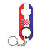 Kroatische vlag mini flessenopener (Voorkant)