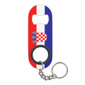 Kroatische vlag mini flessenopener (Achterkant)