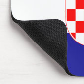 Kroatische vlag muismat (Hoek)