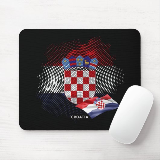 Kroatische vlag muismat (Met muis)
