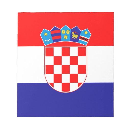 Kroatische vlag notitieblok (Voorkant)