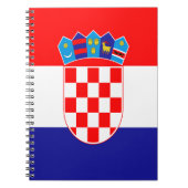 Kroatische vlag notitieboek (Voorkant)
