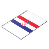 Kroatische vlag notitieboek (Linkerzijde)