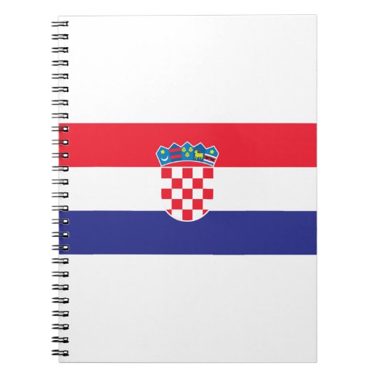 Kroatische vlag notitieboek (Voorkant)
