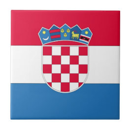 Kroatische vlag of vlag van Kroatië Tegeltje