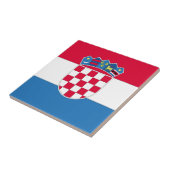 Kroatische vlag of vlag van Kroatië Tegeltje (Zijkant)
