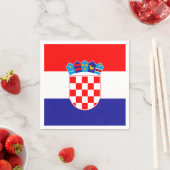 Kroatische vlag Papier servet (Insitu)