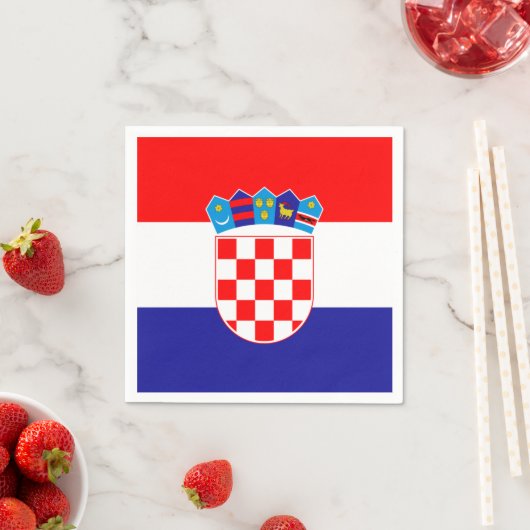 Kroatische vlag Papier servet (Insitu)