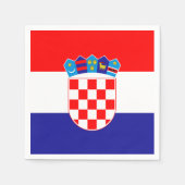 Kroatische vlag Papier servet (Voorkant)