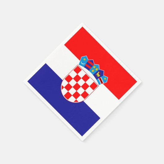Kroatische vlag Papier servet (Hoek)