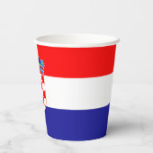 Kroatische vlag papieren bekers (Achterkant)
