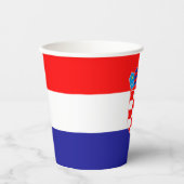 Kroatische vlag papieren bekers (Voorkant)