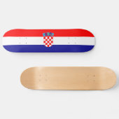 Kroatische vlag persoonlijk skateboard (Horizontaal)