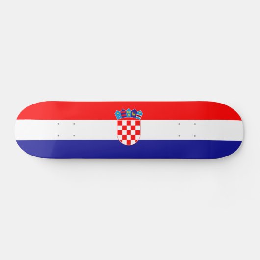 Kroatische vlag persoonlijk skateboard (Horizontaal)