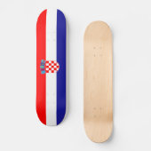 Kroatische vlag persoonlijk skateboard (Voorkant)
