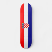 Kroatische vlag persoonlijk skateboard (Voorkant)
