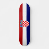 Kroatische vlag persoonlijk skateboard (Voorkant)