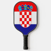 Kroatische vlag pickleball paddle (Voorkant)
