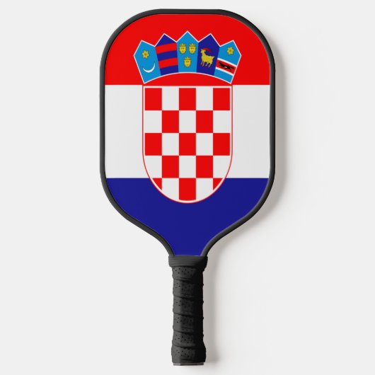Kroatische vlag pickleball paddle (Voorkant)