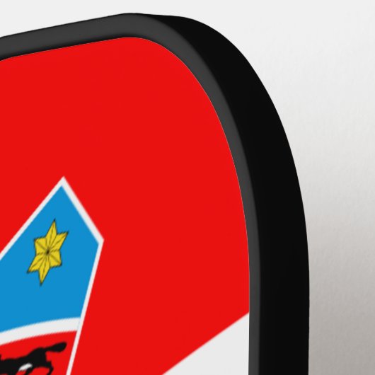 Kroatische vlag pickleball paddle (Links Detail)