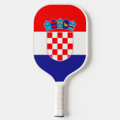 Kroatische vlag pickleball paddle (Achterkant)