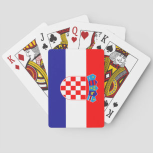 Kroatische vlag pokerkaarten