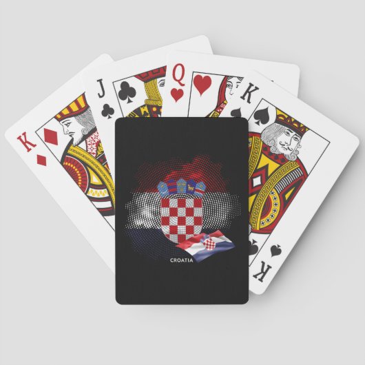 Kroatische vlag pokerkaarten (Achterkant)