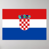 Kroatische vlag poster (Voorkant)