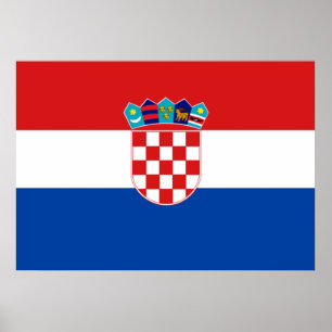 Kroatische vlag poster