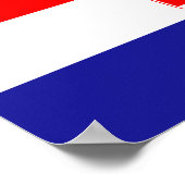 Kroatische vlag poster (Hoek)