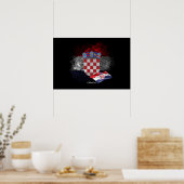 Kroatische vlag poster (Keuken)