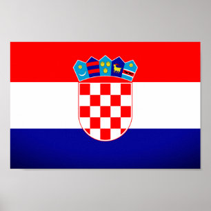 Kroatische vlag poster