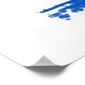 Kroatische vlag poster (Hoek)