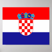 Kroatische vlag poster (Voorkant)