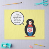 Kroatische vlag Pratende mevrouw Penguin gepersona Tissuepapier (Craft)