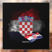 Kroatische vlag raamsticker (Vel 2)