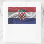 Kroatische vlag rechthoekige sticker (Tas)