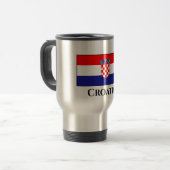 Kroatische vlag reisbeker (Voorkant links)