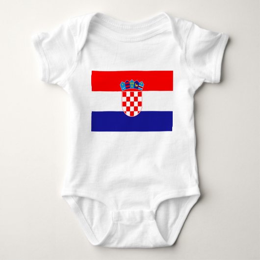 Kroatische vlag romper (Voorkant)