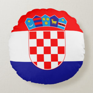 Kroatische vlag rond kussen
