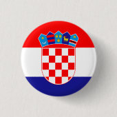 Kroatische vlag ronde button 3,2 cm (Voorkant)