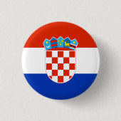 Kroatische vlag ronde button 3,2 cm (Voorkant)