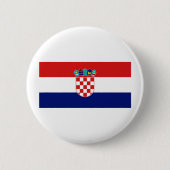Kroatische vlag ronde button 5,7 cm (Voorkant)
